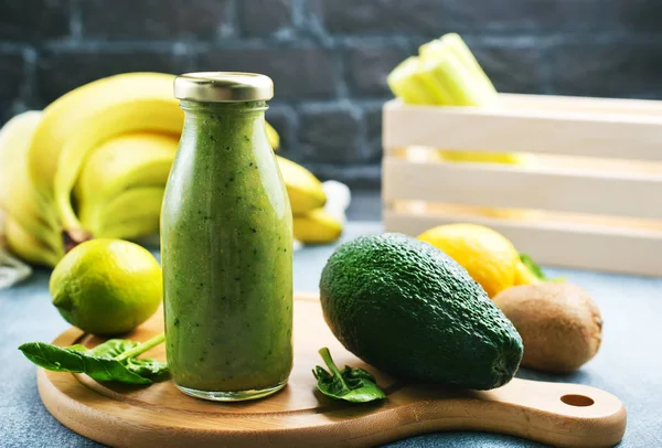 Frucht Smoothie Der Flasche Diätkost Frischer Smoothie — Stockfoto