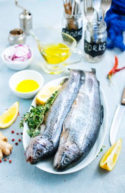 çiğ balık gemide ve bir tablo