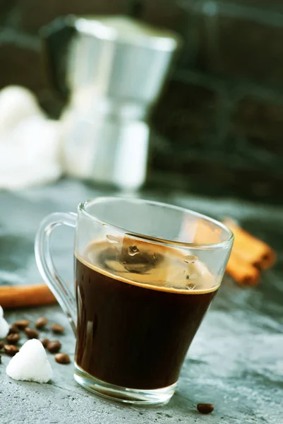 Koffie Cup Een Tafel — Stockfoto