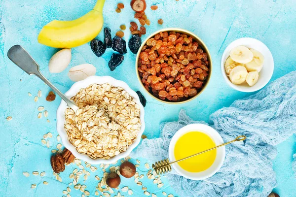 Les ingrédients pour le petit déjeuner — Photo