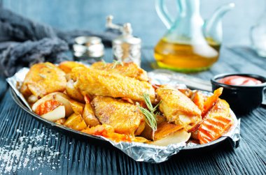 tavuk kanatlı patates