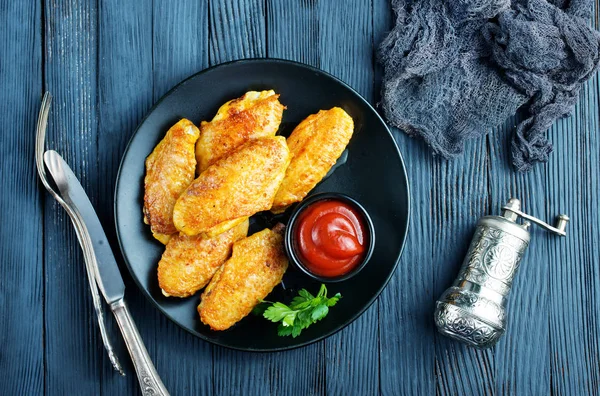 Fried wings — Stockfoto