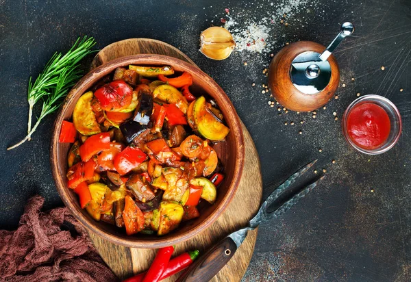 Fried vegetables — Stock Photo, Image