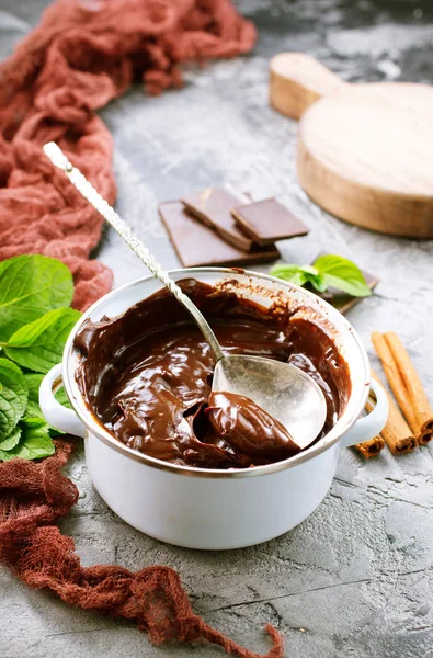 Chocolade saus — Stockfoto