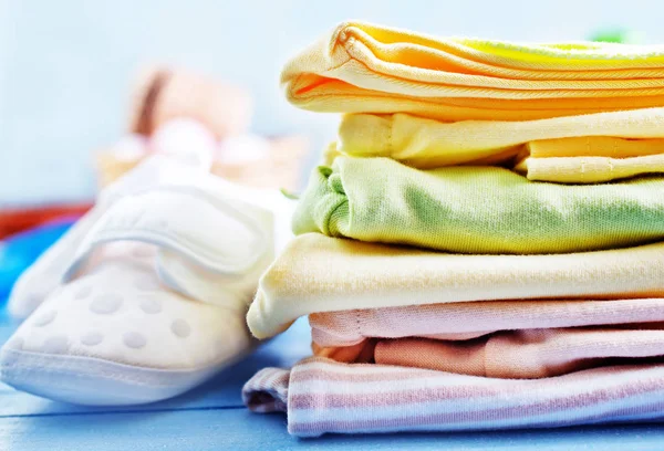 Baby Kleding Close Afbeelding Stockafbeelding