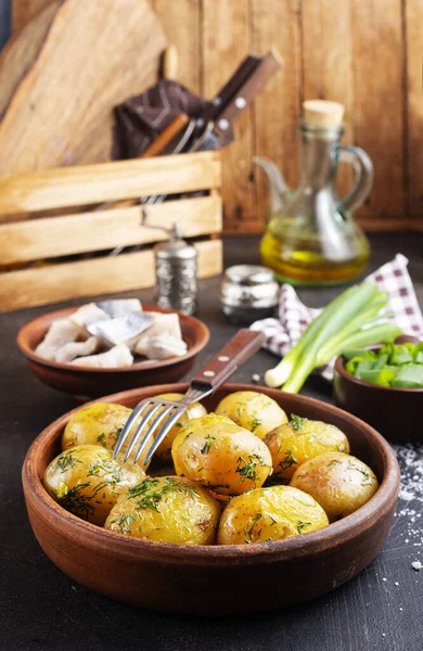 Bakad potatis — Stockfoto