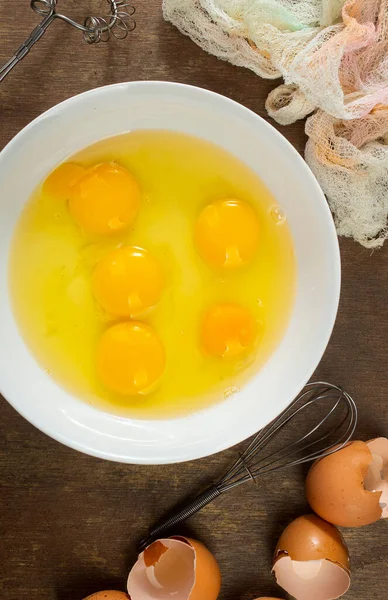 Органические Куриные Яйца Пищевые Ингредиенты Куриные Яйца Куриные Яйца Столе — стоковое фото