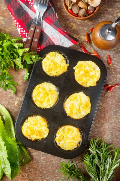 Baked Chicken Fillet Cheese Mushrooms — Stock Photo, Image