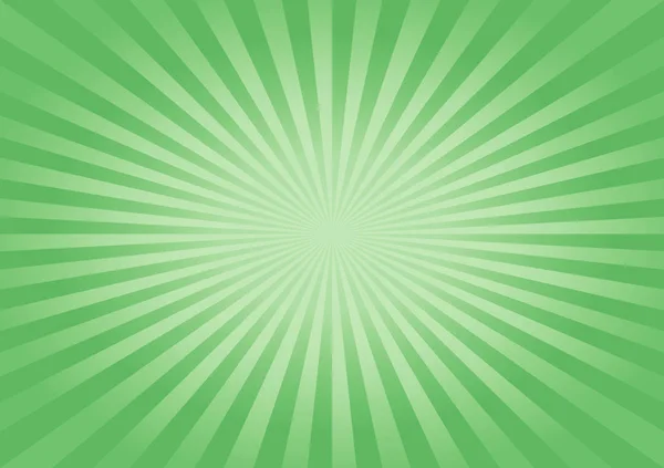 Résumé Été Doux Fond Rayons Verts Horizontal Vecteur Eps Cmyk — Image vectorielle