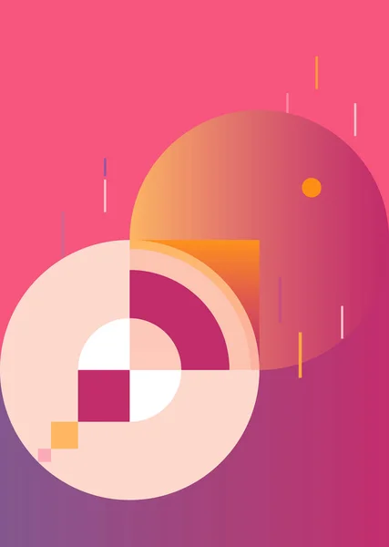 Sanatsal kapak tasarımı. Yaratıcı renk arka plan. Trendy geometrik desen. Dikey. Vektör Eps 10 cmyk