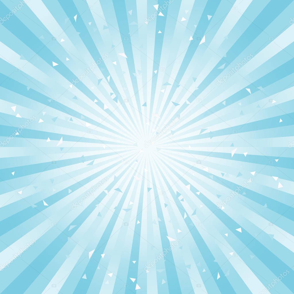 Scratched Abstract background. Soft light Blue Cyan rays background. Square. Vector EPS 10 cmyk