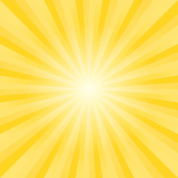 Abstract soft bright Yellow rays background. Vector — Stock Vector