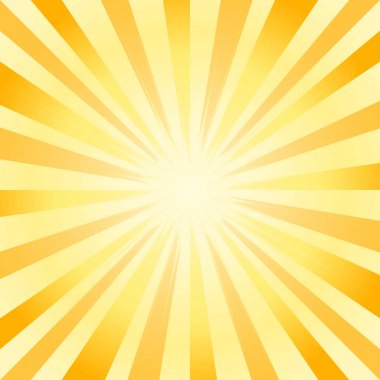 Soyut yumuşak parlak sarı ışınları arka plan. Vektör