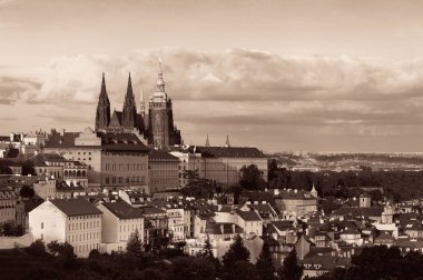 Prag Kalesi ile Saint Vitus Katedrali, Çek Cumhuriyeti.