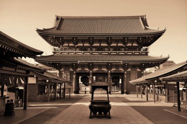 Tokyo, Japonya 'daki Sensoji Tapınağı..