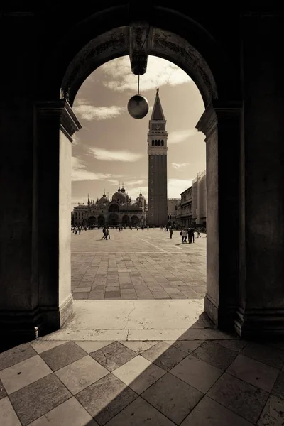 Piazza San Marco Venedik Talya Koridor Görünümü — Stok fotoğraf