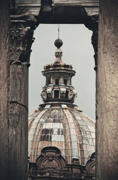 Fórum Roma Com Ruínas Edifícios Históricos Itália — Fotografia de Stock