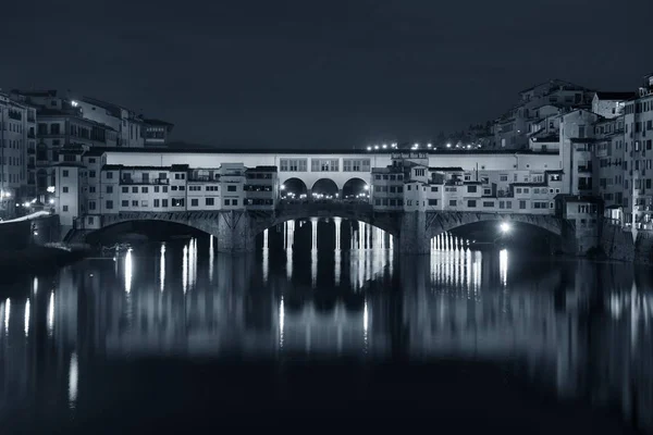 Ponte Vecchio Přes Řeku Arno Florencii Itálie — Stock fotografie