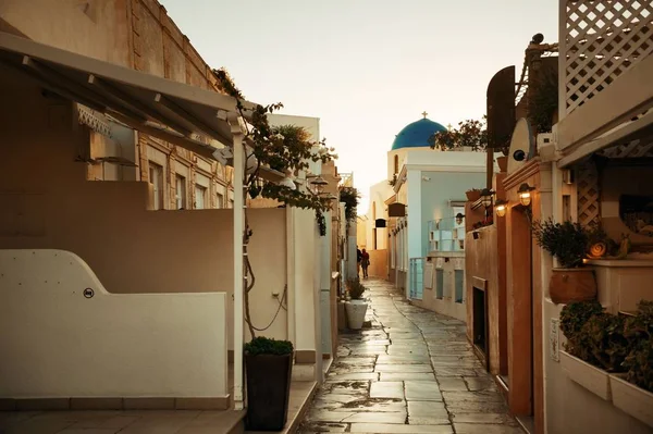 Santorini Island Street View Greece — Stock Photo, Image