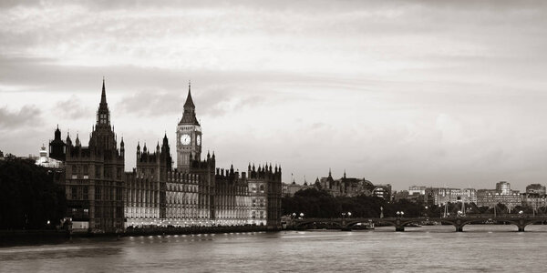 Westminster with House of Parliament, London.