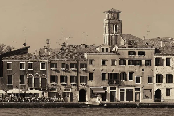 Вид Город Венице Набережной Италии — стоковое фото