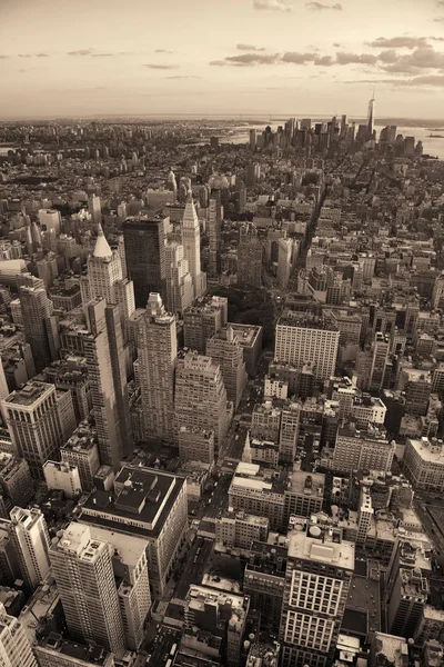 New York City Centrum Skyline Uitzicht — Stockfoto