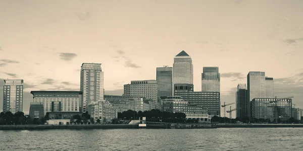 Canary Wharf Business District London — Stock Photo, Image