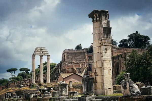 Rom Forum Mit Ruinen Historischer Gebäude Italien — Stockfoto