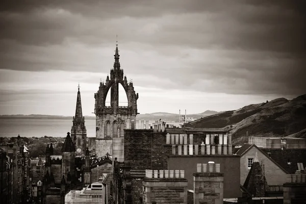 Edinburgh Vergoldet Kathedrale Und Dachansicht Vereinigtes Königreich — Stockfoto