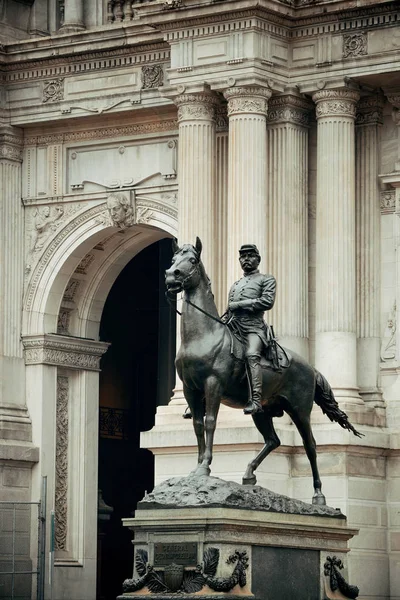 General Geo Mcclellan Statue Foran Rådhuset Philadelphia - Stock-foto