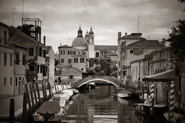 Vue Sur Canal Venise Avec Bâtiments Historiques Italie — Photo