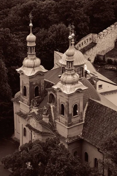 Prag Utsikt Med Historiska Byggnader Tjeckien — Stockfoto