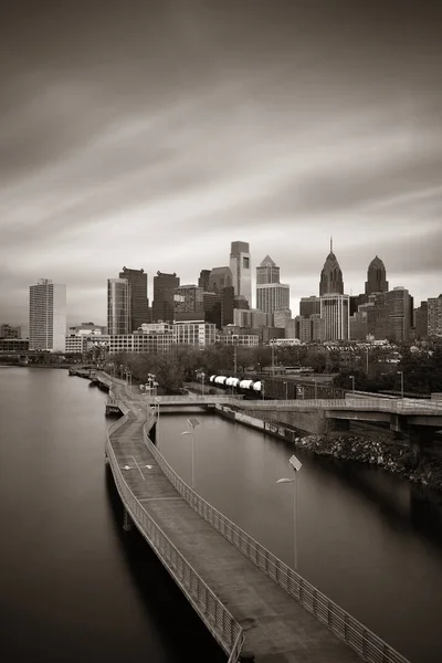 Philadelphia Panorama Městskou Architekturou — Stock fotografie