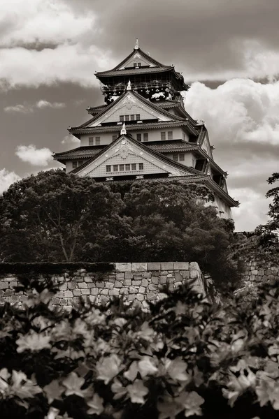 오사카 일본의 유명한 역사적 랜드마크로 — 스톡 사진