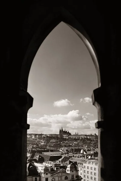 Πράγα Άποψη Της Πόλης Ιστορικά Κτίρια Στην Τσεχική Δημοκρατία — Φωτογραφία Αρχείου