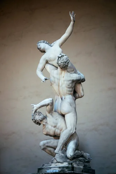 Estatua Violación Sabina Por Giambologna Palazzo Vecchio Florencia Italia — Foto de Stock