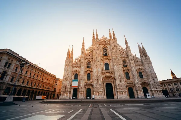 Praça Catedral Piazza Del Duomo Cidade Milão Itália — Fotografia de Stock