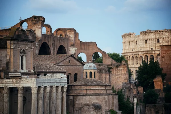 Rom Forum Mit Ruinen Antiker Architektur Italien — Stockfoto