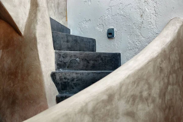 Santorini Island Stairs Closeup Greece — Stock Photo, Image
