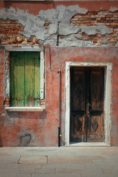 Burano Buntes Historisches Gebäude Venedig Italien — Stockfoto