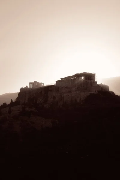 Acrópolis Ruinas Históricas Cima Montaña Atenas Grecia — Foto de Stock
