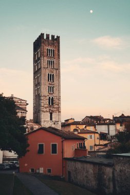Lucca 'da tarihi yapıları olan Basilica di San Frediano..