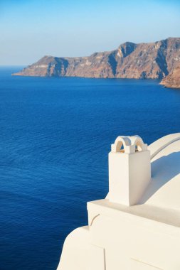 Yunanistan 'da geleneksel mimarisi olan Santorini adası.