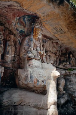 Dazu taş oymalar olarak dünya mirası Chongqing, Çin banliyösünde bulunan.