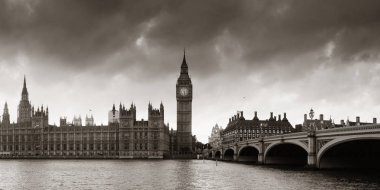Londra 'da Westminster' da Parlamento Panoraması.