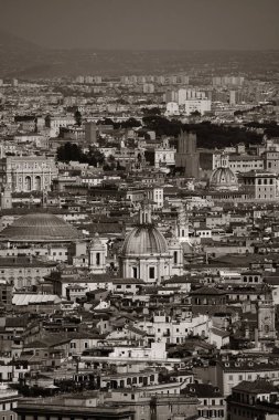 Roma şehir panoramik manzaralı üst St. Peters Bazilikası, Vatikan şehri.
