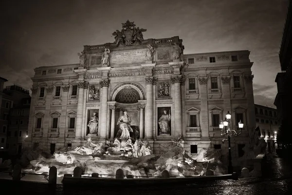 Trevi Fountain Baroque Style Famous Tourist Attraction Rome Italy — Stock Photo, Image
