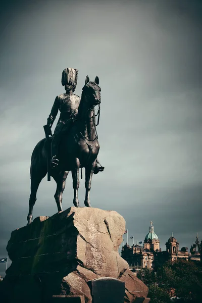 Royal Scots Greys Monument Edinburgh — Stock Photo, Image