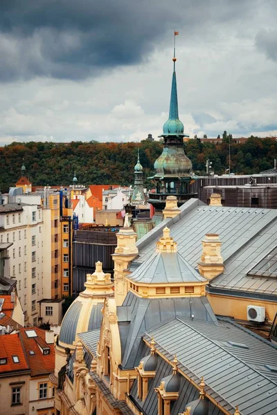 Praga Skyline Vista Panoramica Con Edifici Storici Repubblica Ceca — Foto Stock