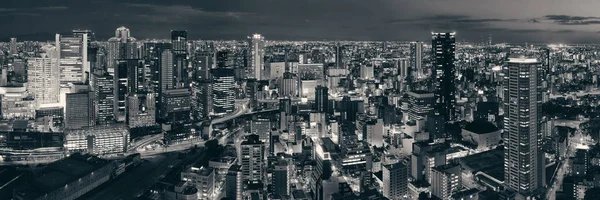 Osaka Ville Urbaine Nuit Japon — Photo